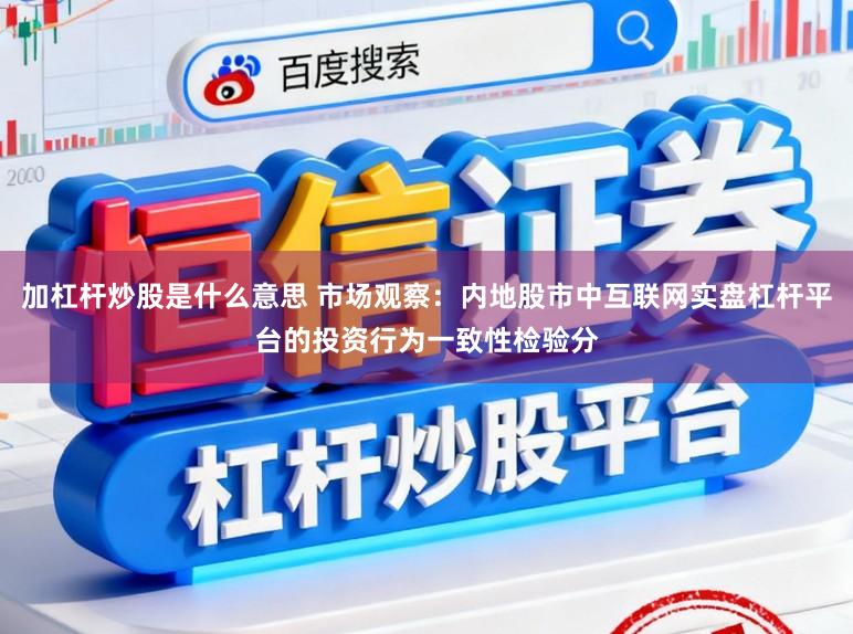 加杠杆炒股是什么意思 市场观察：内地股市中互联网实盘杠杆平台的投资行为一致性检验分